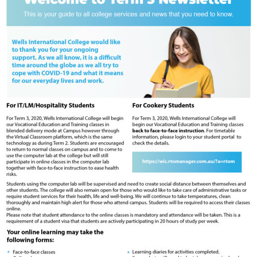 Newsletter T3 July 2020 Newsletter T3 July 2020